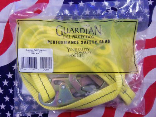 Guardian fall protection adjustable non-shock absorbing lanyard 4&#039; - 6&#039; 01280 for sale