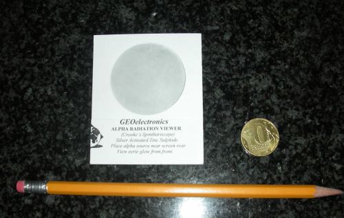 ZnS(Ag) scintillation screen/ spinthariscope FREE Post WORLDWIDE- any quantity