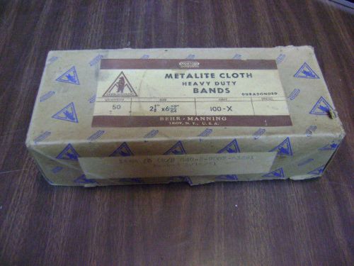 Vintage Box 100X Norton Metalite Durabonded Belt 2 1/2&#034; x 6 19/64&#034;  (Qty 50)