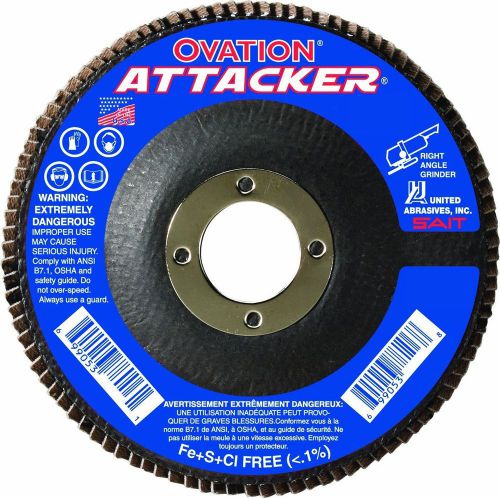 NEW SAIT 76209 Ovation Attacker Flap Disc, 4-1/2 x 7/8 Z 80x, 10 Pack
