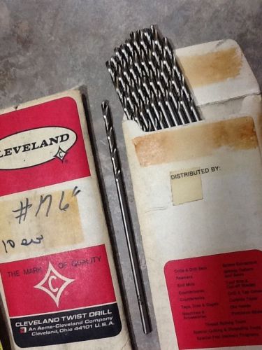 Pack of 10 - Cleveland #17 (.173&#034;) HSS Aircraft Extension Drills - NOS