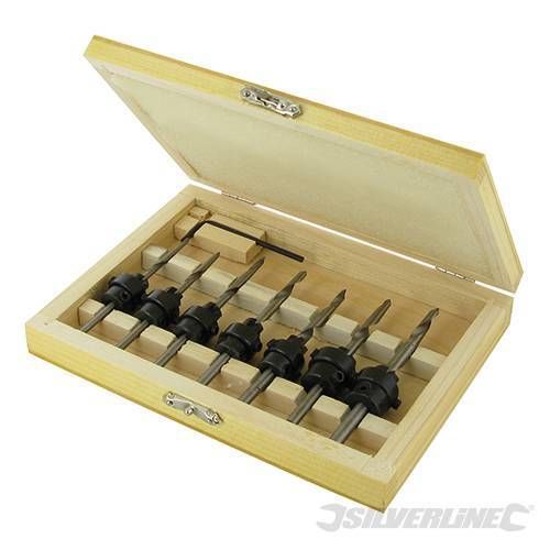 7pc Coated  Wood Drill And Countersink Set Drill Screws for model cabient maker