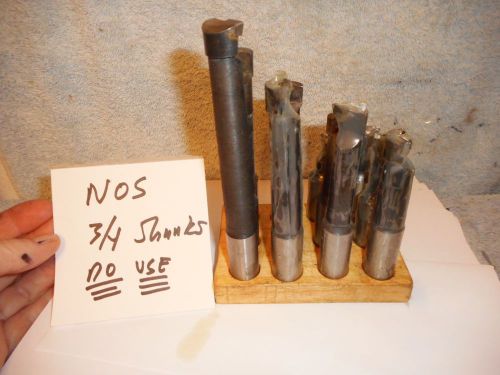 Machinists  1/10b1little use 3/4  shank bz carbide bore bar  set for sale