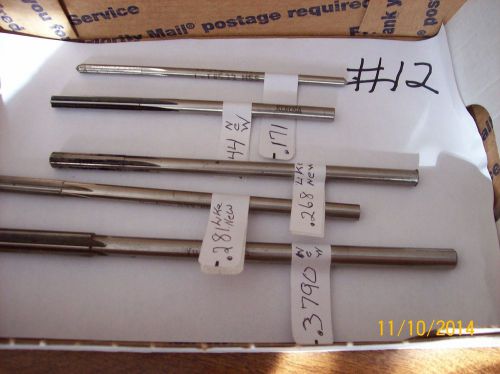 REAMERS, NEW, High Speed Steel. 5 pcs.--#12