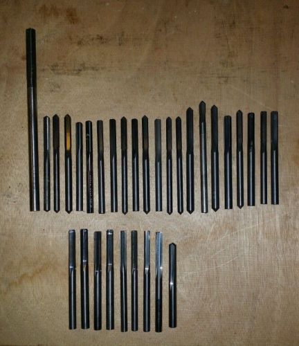 Set of 31 Solid Carbide Reamers - 4 flutes