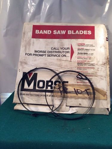 2 morse 4&#039;-11&#034; band saw blade  1/4&#034;, 25, 14r, hb black carbon steel nos for sale
