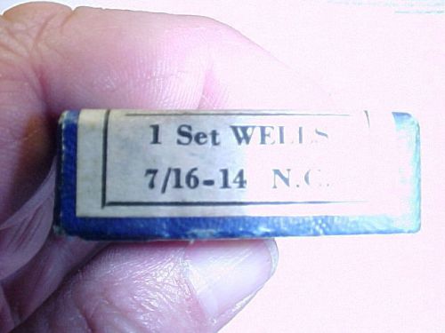 7/16 - 14  NC Coarse NOS hand Tap set by Wells Tool Co.