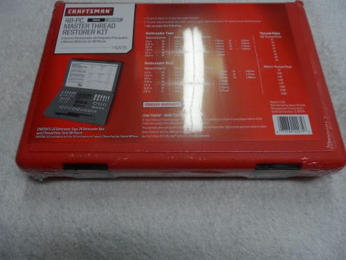 Craftsman 48 pc. SAE and Metric Thread Restorer Kit Set, USA - Part # 42275