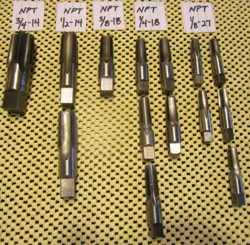 Pipe taps 14 piece set for sale