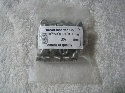 M8 - 1.25 x 1.5 D Thread Inserts Helicoil Type (50 Qty)