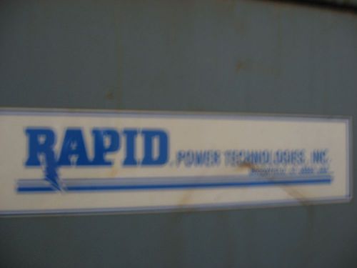 Rapid 5000 amp 12 volt rectifier for sale