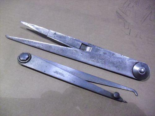 TWO !! Caliper/Diniders By Starrett And Lufkin