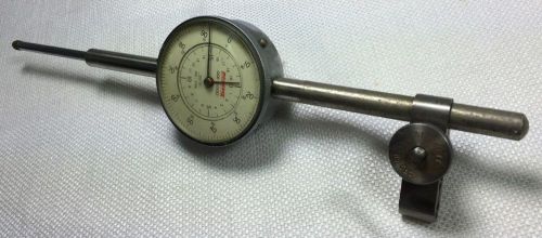 Peacock 20-336 2” Dial Indicator with Starrett 58S Universal Snug WORKS GREAT