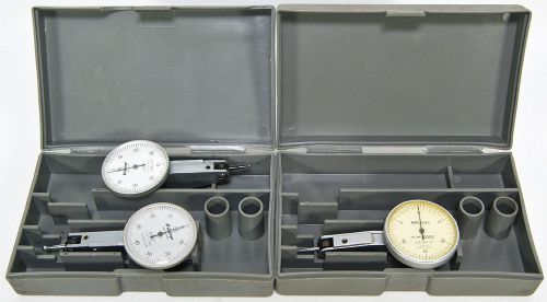 Mitutoyo 513-203 (2) mitutoyo 513-202 (1) dial test indicators set of 3 for sale