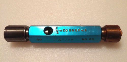 7/8 20 UNEF 3 THREAD PLUG GAGE MACHINIST TOOLING INSPECTION PD .8425 &amp; .8458