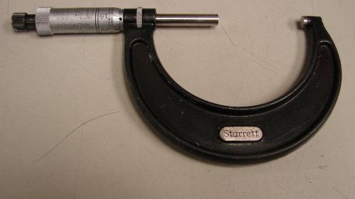 Starrett 436 Series Plain Outside Micrometer 2-3in. Friction Thimble .0001 Grad.