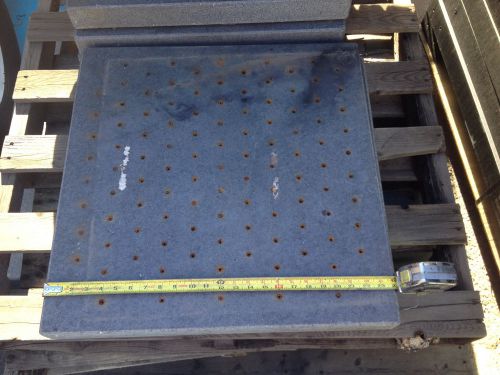 Granite Surface Plate 24&#034;x24&#034;x2.5&#034; Predrilled Holes as Shown