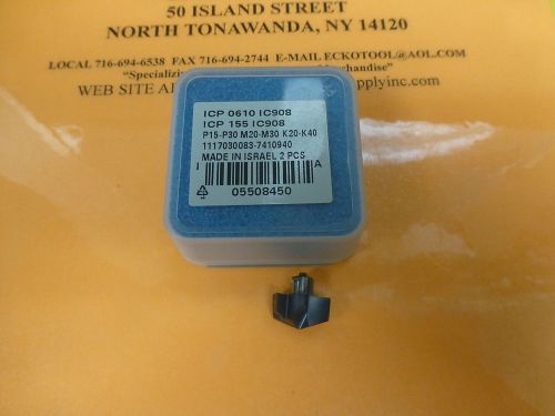 INDEXABLE DRILL TIP ICP-0610  ISCAR SUMOCHAM GRADE IC908 FOR STEEL NEW $32.00