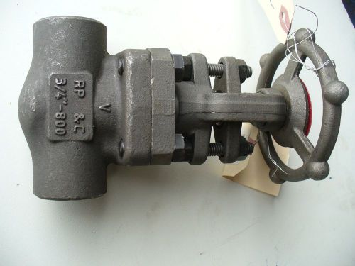 Rp&amp;c 3/4&#034; class 800 gate valve. ef56d. for sale