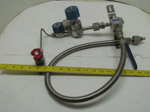 Mmnf-0998-sa single stage/station manifold setup for fid ss highpurity regulator for sale