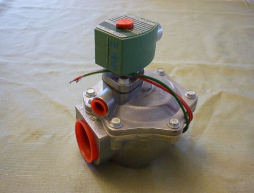 1 new asco red hat 2 way solenoid valve  catalog no.8353j39,1 1/2&#034; npt for sale