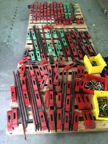 Injection molding machine die clamps and knock out bars for sale