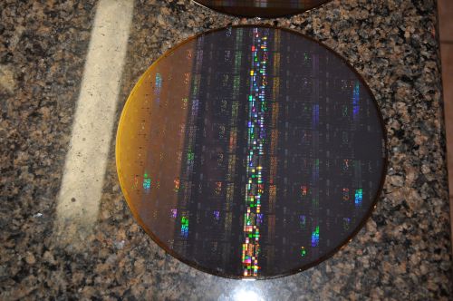 8&#034; New UCI Tungsten Microchip Pattern Silicon Wafer
