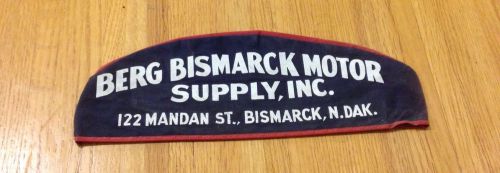 Vintage Welding Cap- Berg Bismarck Motor Supply- Bismarck ND
