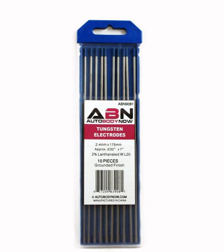 ABN 9081 TIG Tungsten Electrodes 2% Lanthanated Blue L20 (Quantity 10 per pack)