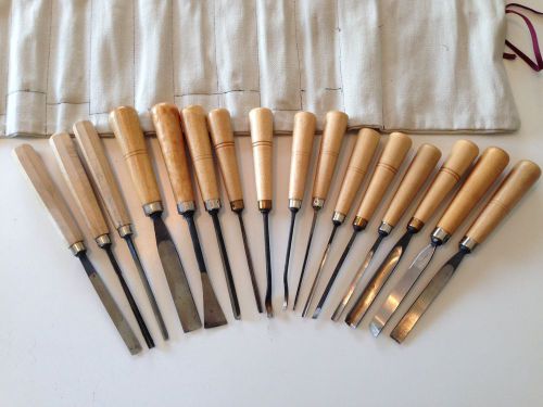 Henry taylor and sculpture associates wood carving gouge chisels very clean for sale