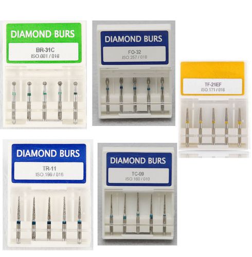 5 boxes dental diamond burs for high speed handpiece medium fg 1.6mm for sale