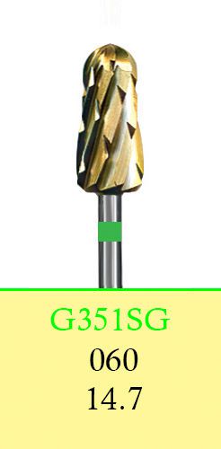 Dental lab carbide cutters-hp shank(44.5 mm)-g351sg/060 (8368)-cross cut(2 burs) for sale