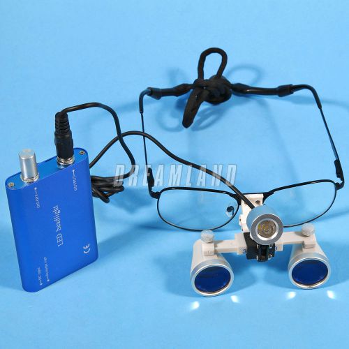 3.5x-420mm dental surgical binocular loupes 3.5x 420mm w/portable led headight for sale