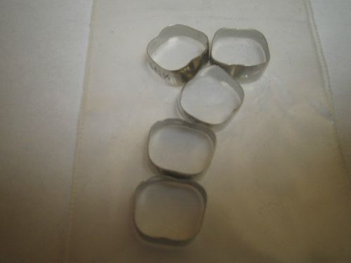 10 NEW Unitek Orthodontic Plain Smooth Bands for first molar