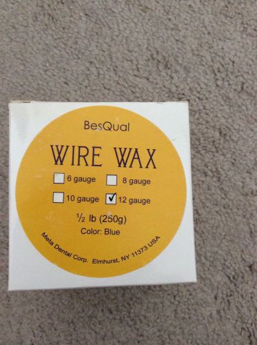 Sprue And Auxillarary 12 Gauge Rope Wax