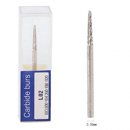 1pcs dental tungsten carbide burs drill cutter 2.35mm l02 for polisher handpiece for sale