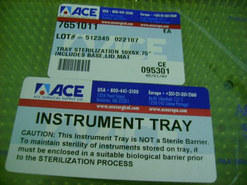 Lot of new  -tray-cassette  oral surgical sterilization instruments 10x6x-.75&#034; for sale