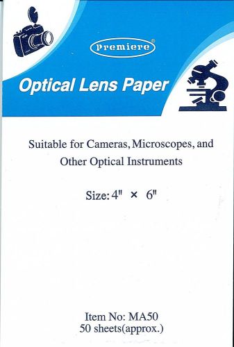 Dust Free Optical Lens Paper - Pack of 50 4 x 6 Sheets