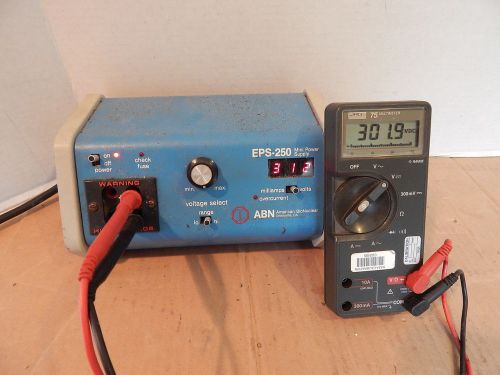 ABN American BioNuclear EPS-250 Electrophoresis Power Supply, Tested, 300 Volts!