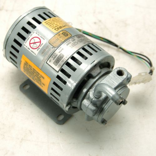 Gast 1531-107b-g289x mounted rotary vane vacuum pump motor for sale
