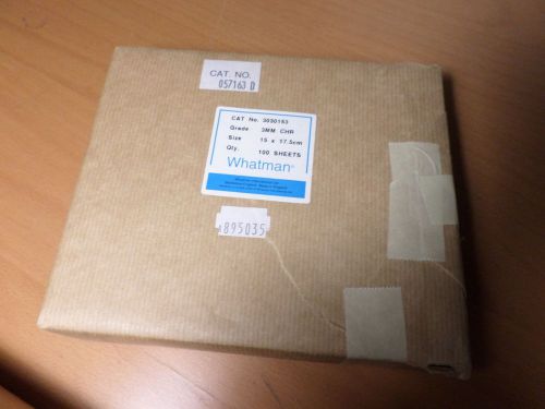 Whatman grade 3mm chr cellulose chromatography paper sheets 15 x 17.5cm 0.34mm for sale