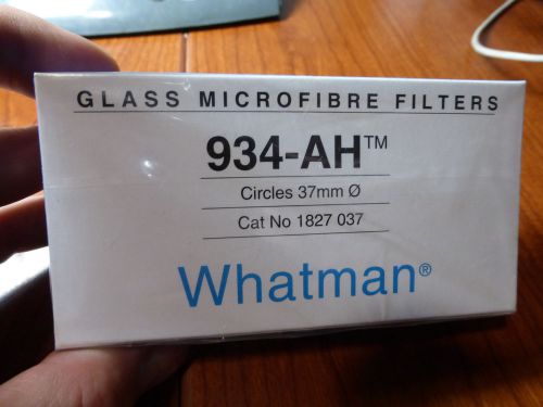Whatman 934-ah 1827 037 glass microfiber filters circles 37mm (3.7cm) new in box for sale