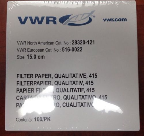 Vwr Grade 415 Filter Paper, Qualitative, Crepe
