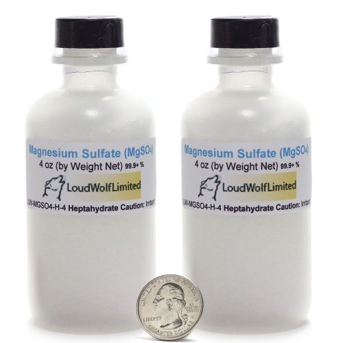 Magnesium Sulfate &#034;Heptahydrate&#034; / 8 Ounces / USP Food Grade / SHIPS FAST