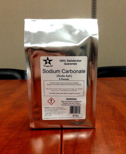 Soda ash (sodium carbonate) 100 grade 15 lb pack w/free shipping!! for sale