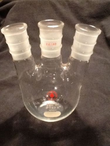 Ace Glass Flat Bottom Flask, 250ml, Three Neck, 24/40 Joints