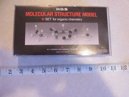 HGS MOLECULAR STRUCTURE MODEL C SET for organic chemistry-ISBN 0-7167-1972-X