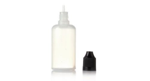 LDPE Dropper Bottles Long Tip w/ Childproof Cap - Black Green 30 ml 50 ml