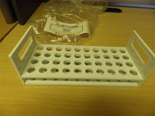 Lab nos laboratory plasticware serum vial support rack 13-16mm vials holds 40 for sale