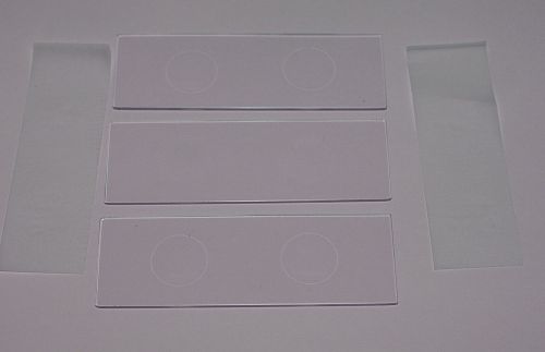 Blank Microscope Slides Double Concave double well   Ground Edges 10pcs.